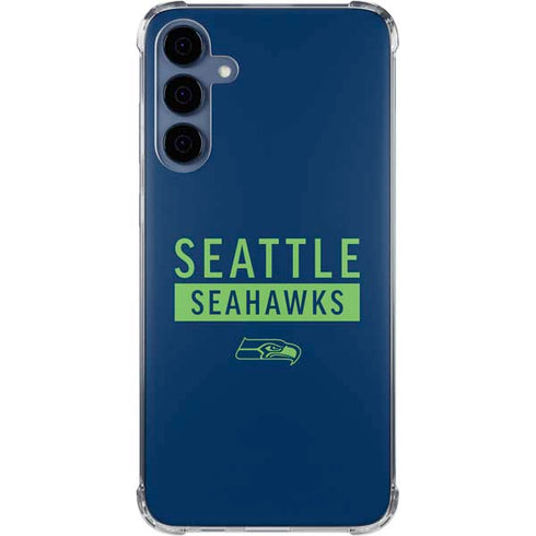 NFL Seattle Seahawks Blue Performance Series Galaxy A35 5G Clear Case